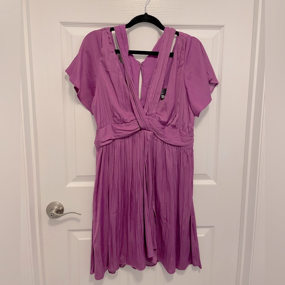 Anthropologie Purple Dress Size 12